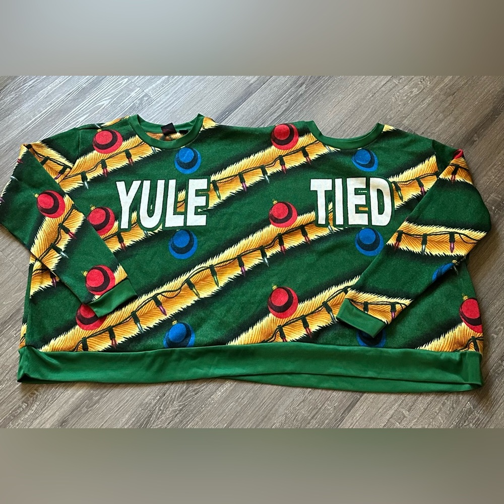 Mad Engine Two-headed Christmas Sweater